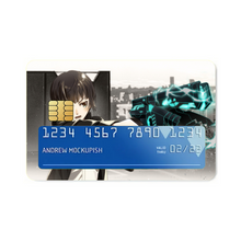 Load image into Gallery viewer, Akane Tsunemori with a dominator Credit Card Skins (4-in-1 Pack)
