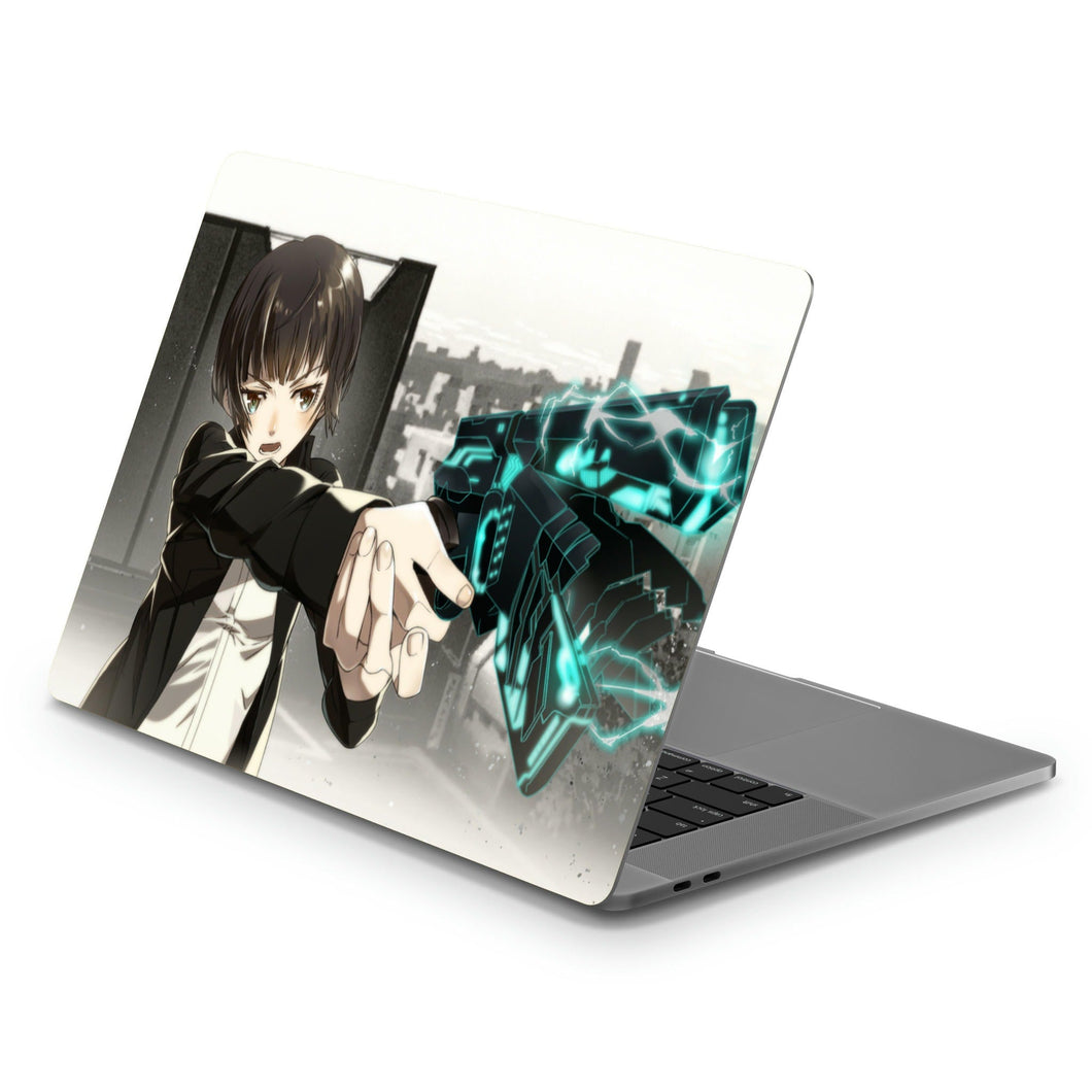 Akane Tsunemori with a dominator Macbook Skin