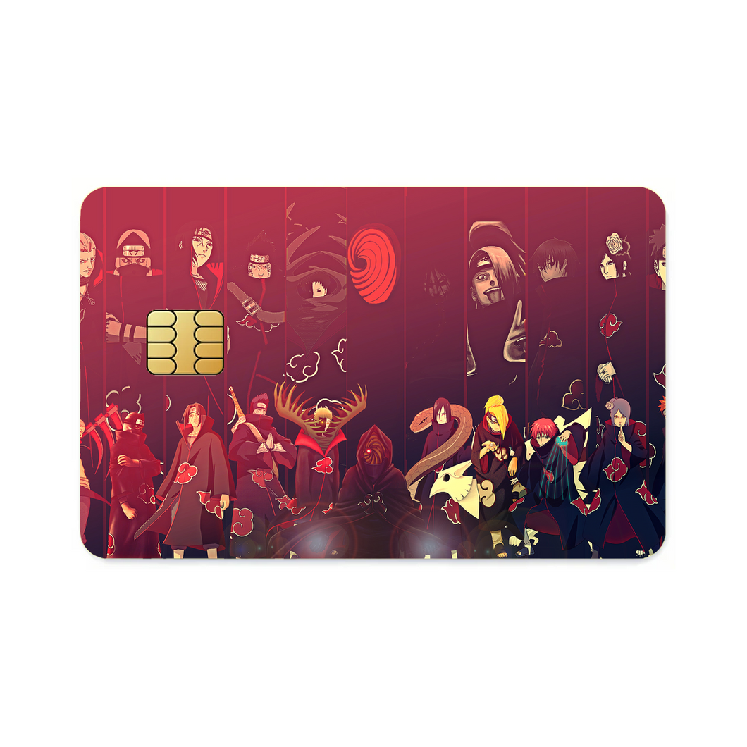 Akatsuki Members  Credit Card Skins (4-in-1 Pack)