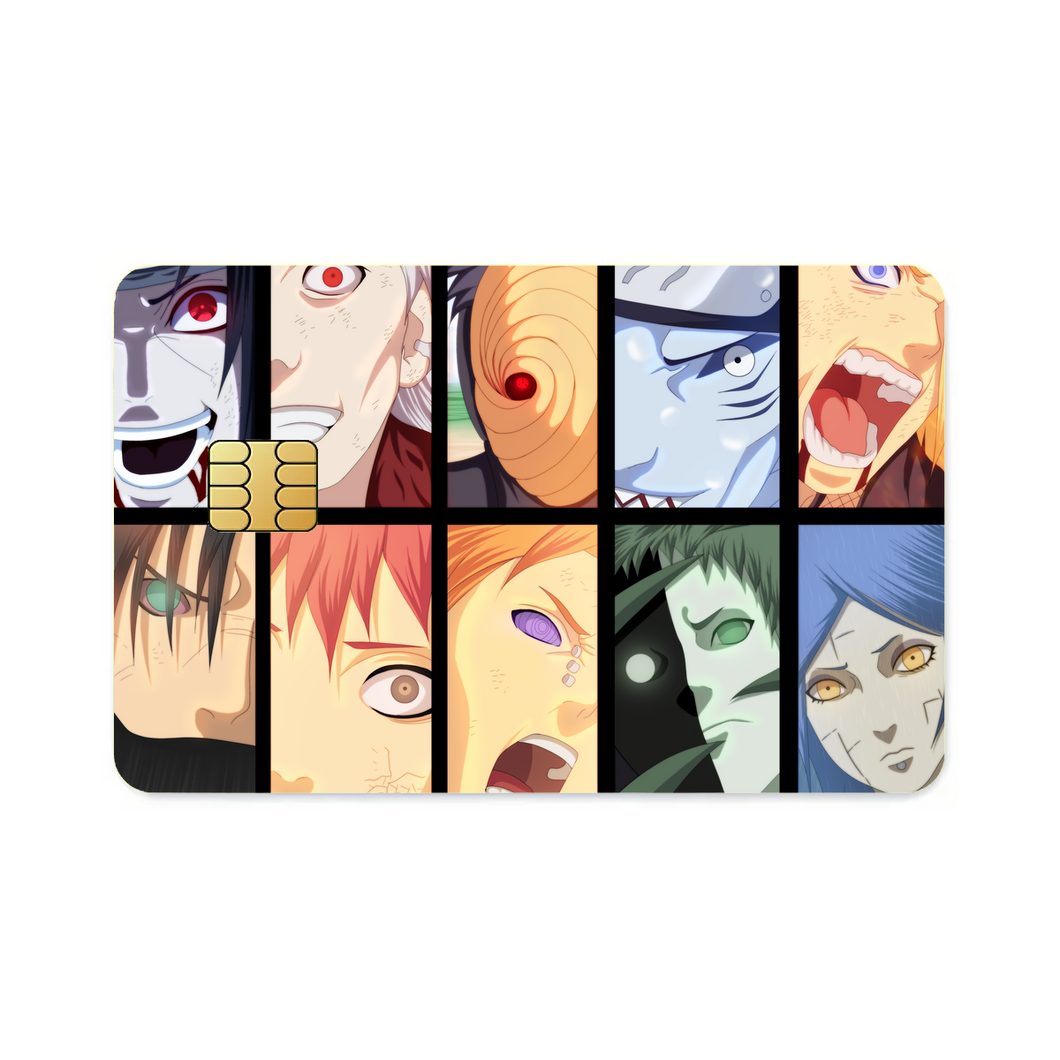 Akatsuki's members  Credit Card Skins (4-in-1 Pack)