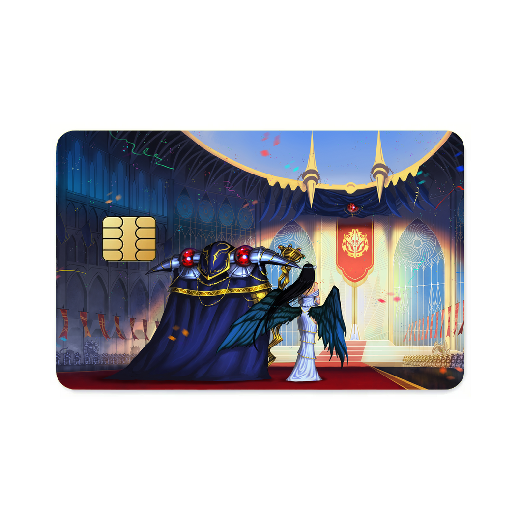 Albedo and Ainz Ooal Gown  Credit Card Skins (4-in-1 Pack)