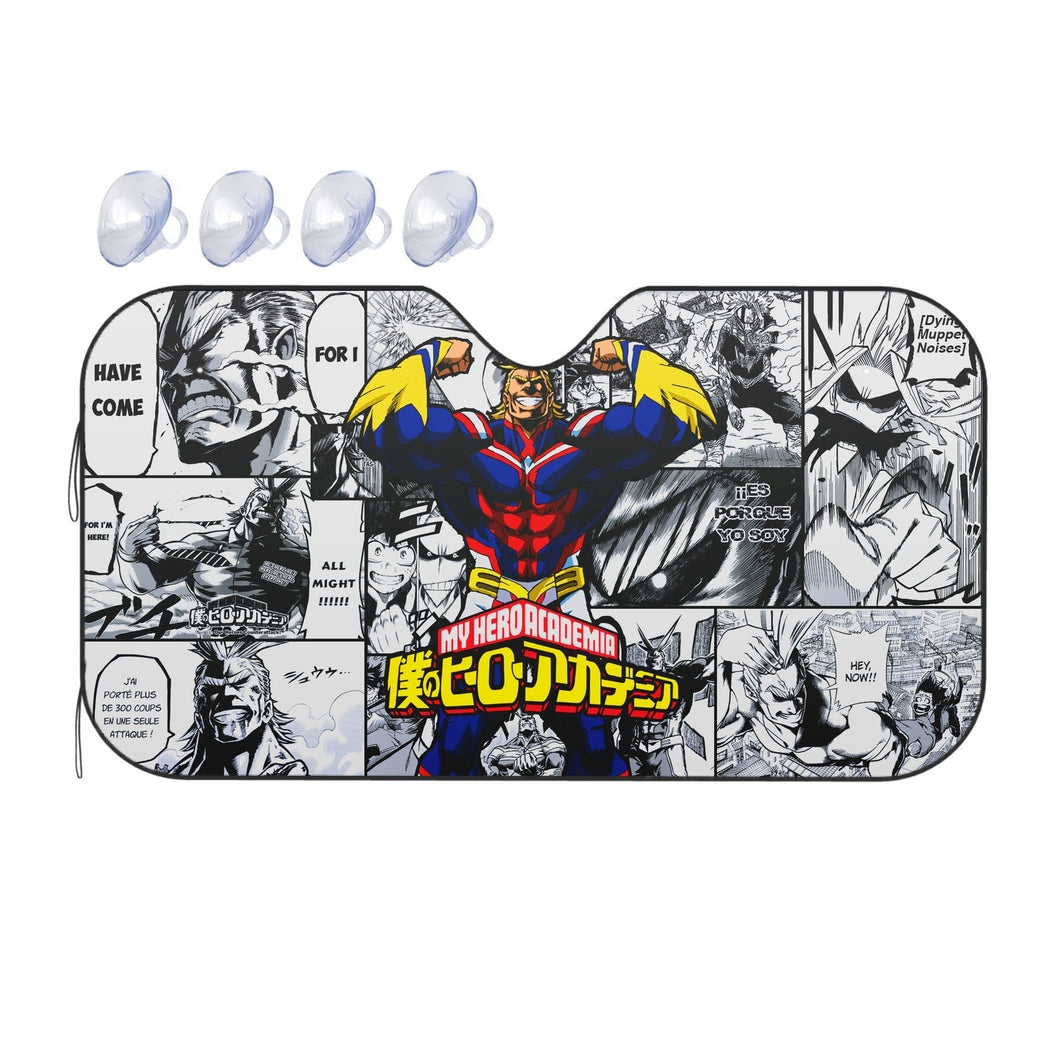 All Might Manga Car Sunshade