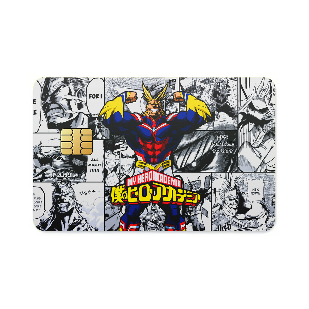 All Might Manga Credit Card Skins (4-in-1 Pack)