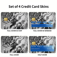 Load image into Gallery viewer, All Might Plus Ultra  Credit Card Skins (4-in-1 Pack)
