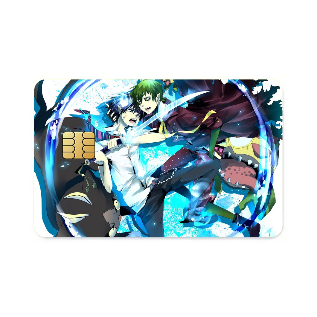 Amaimon Vs Rin Credit Card Skins (4-in-1 Pack)
