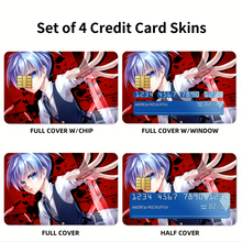 Load image into Gallery viewer, Anime Assassination Classroom Credit Card Skins (4-in-1 Pack)
