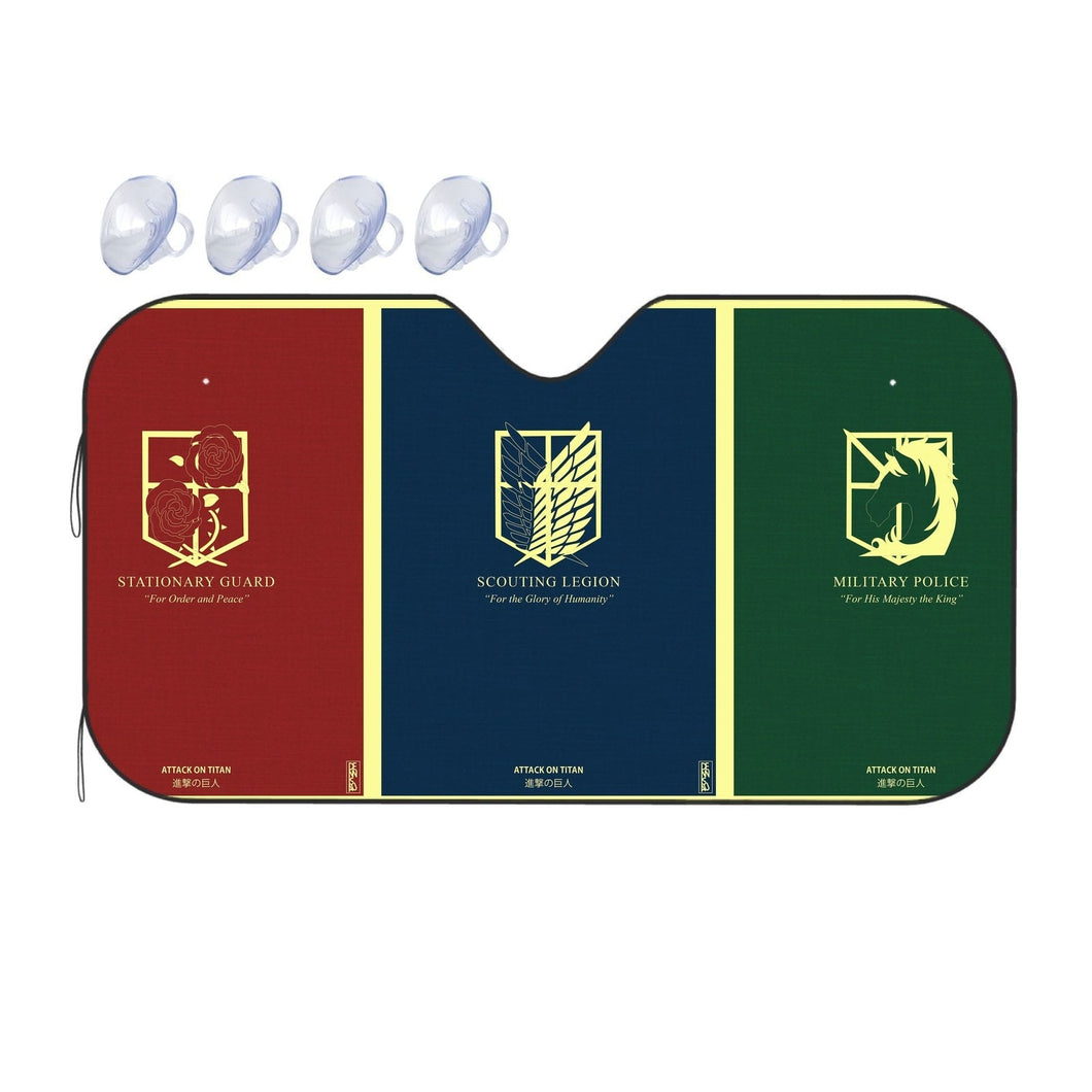 Anime Attack On Titan Car Sunshade