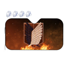 Load image into Gallery viewer, Anime Attack On Titan Car Sunshade
