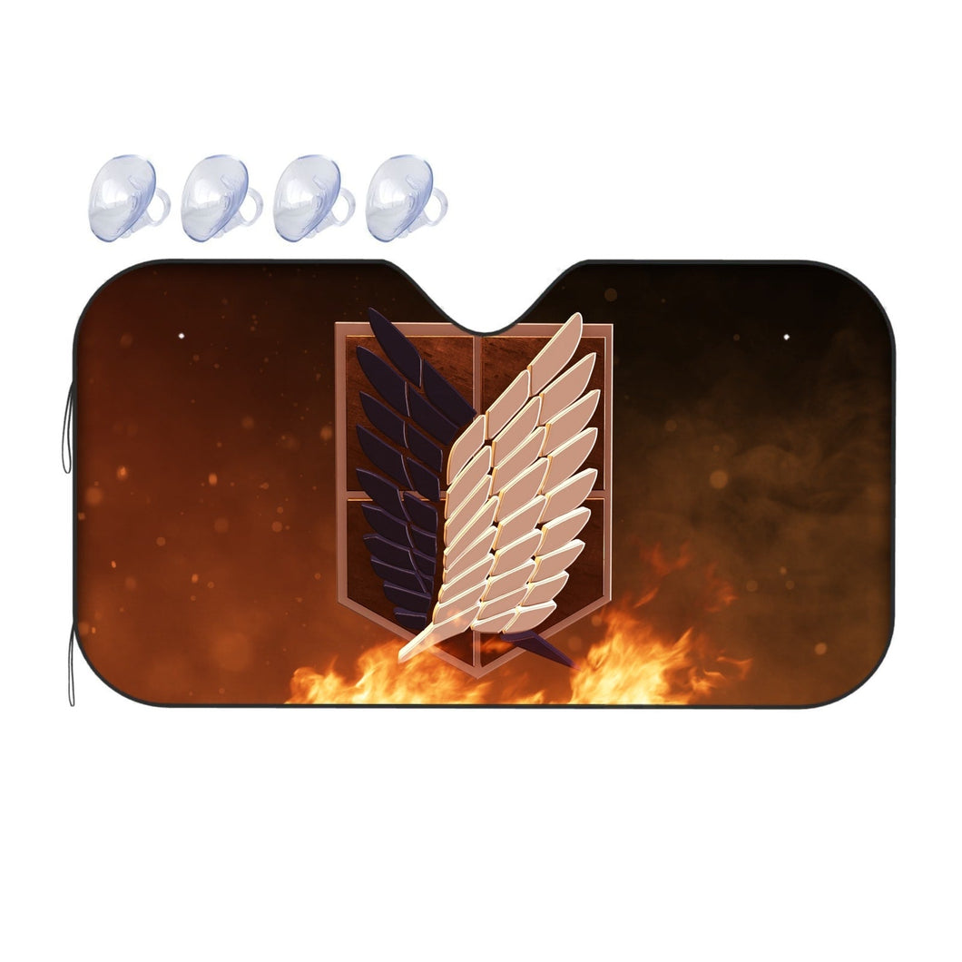 Anime Attack On Titan Car Sunshade