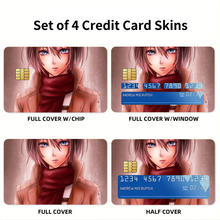Load image into Gallery viewer, Anime Attack On Titan Credit Card Skins (4-in-1 Pack)
