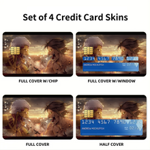 Load image into Gallery viewer, Anime Attack On Titan  Credit Card Skins (4-in-1 Pack)
