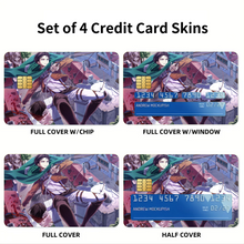 Load image into Gallery viewer, Anime Attack On Titan Credit Card Skins (4-in-1 Pack)
