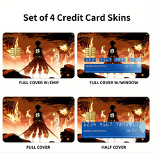 Load image into Gallery viewer, Anime Attack On Titan  Credit Card Skins (4-in-1 Pack)
