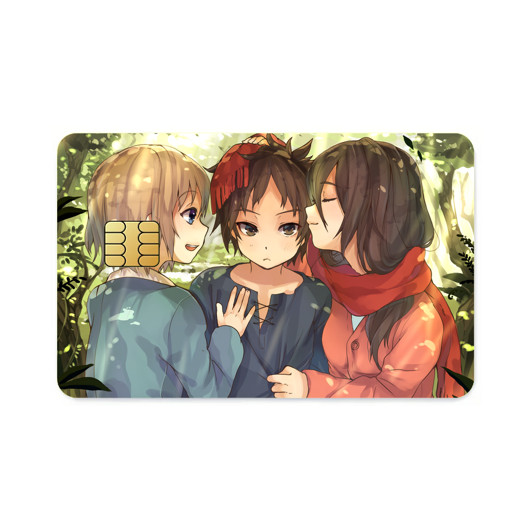 Anime Attack On Titan Credit Card Skins (4-in-1 Pack)