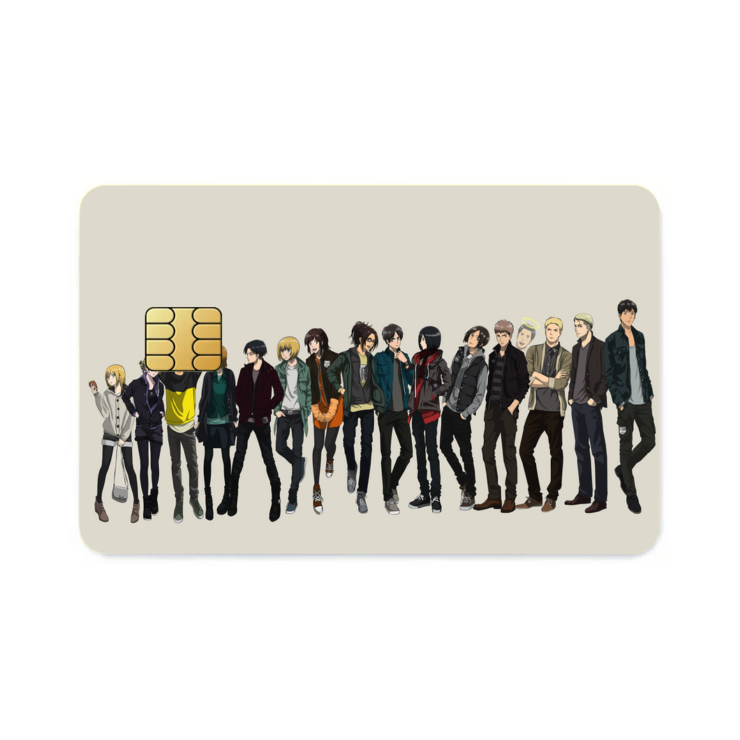 Anime Attack On Titan Credit Card Skins (4-in-1 Pack)