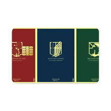 Load image into Gallery viewer, Anime Attack On Titan Credit Card Skins (4-in-1 Pack)
