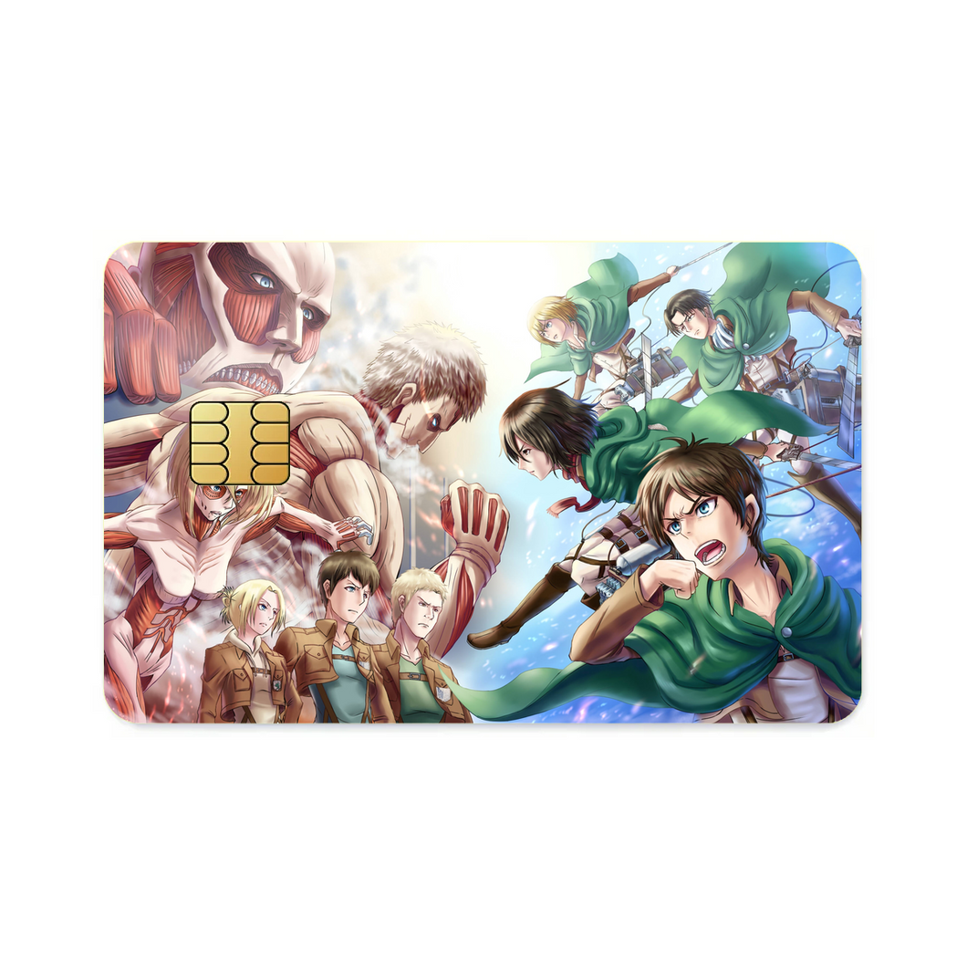Anime Attack On Titan  Credit Card Skins (4-in-1 Pack)