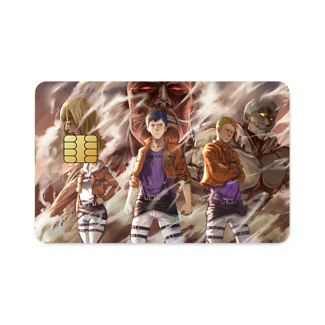 Anime Attack On Titan Credit Card Skins (4-in-1 Pack)