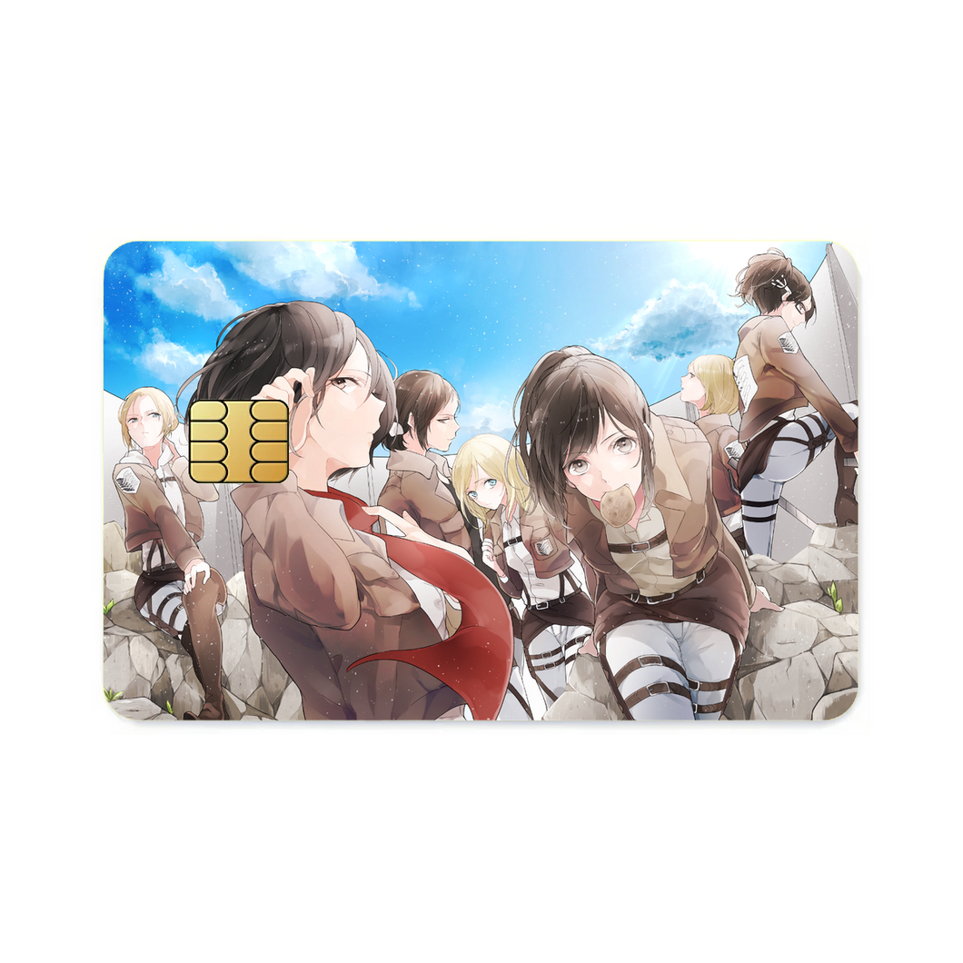 Anime Attack On Titan  Credit Card Skins (4-in-1 Pack)