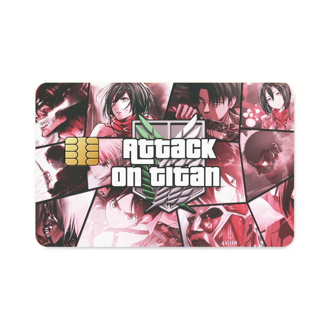 Anime Attack On Titan  Credit Card Skins (4-in-1 Pack)