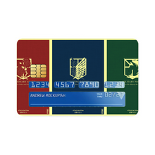 Load image into Gallery viewer, Anime Attack On Titan Credit Card Skins (4-in-1 Pack)
