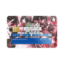Load image into Gallery viewer, Anime Attack On Titan  Credit Card Skins (4-in-1 Pack)
