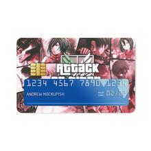 Load image into Gallery viewer, Anime Attack On Titan  Credit Card Skins (4-in-1 Pack)
