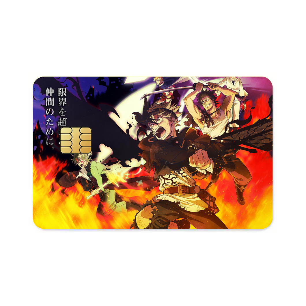 Anime Black Clover  Credit Card Skins (4-in-1 Pack)