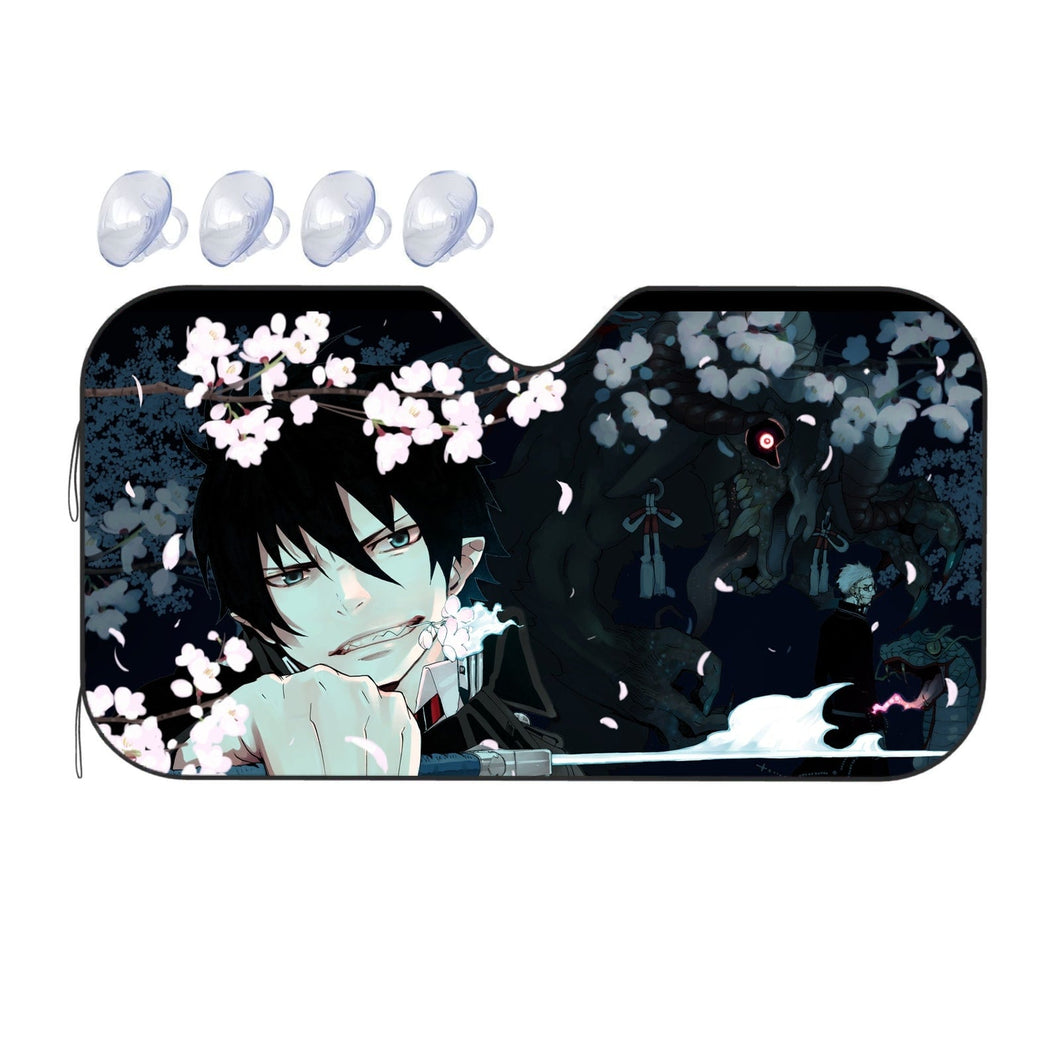 Anime Blue Exorcistr Car Sunshade