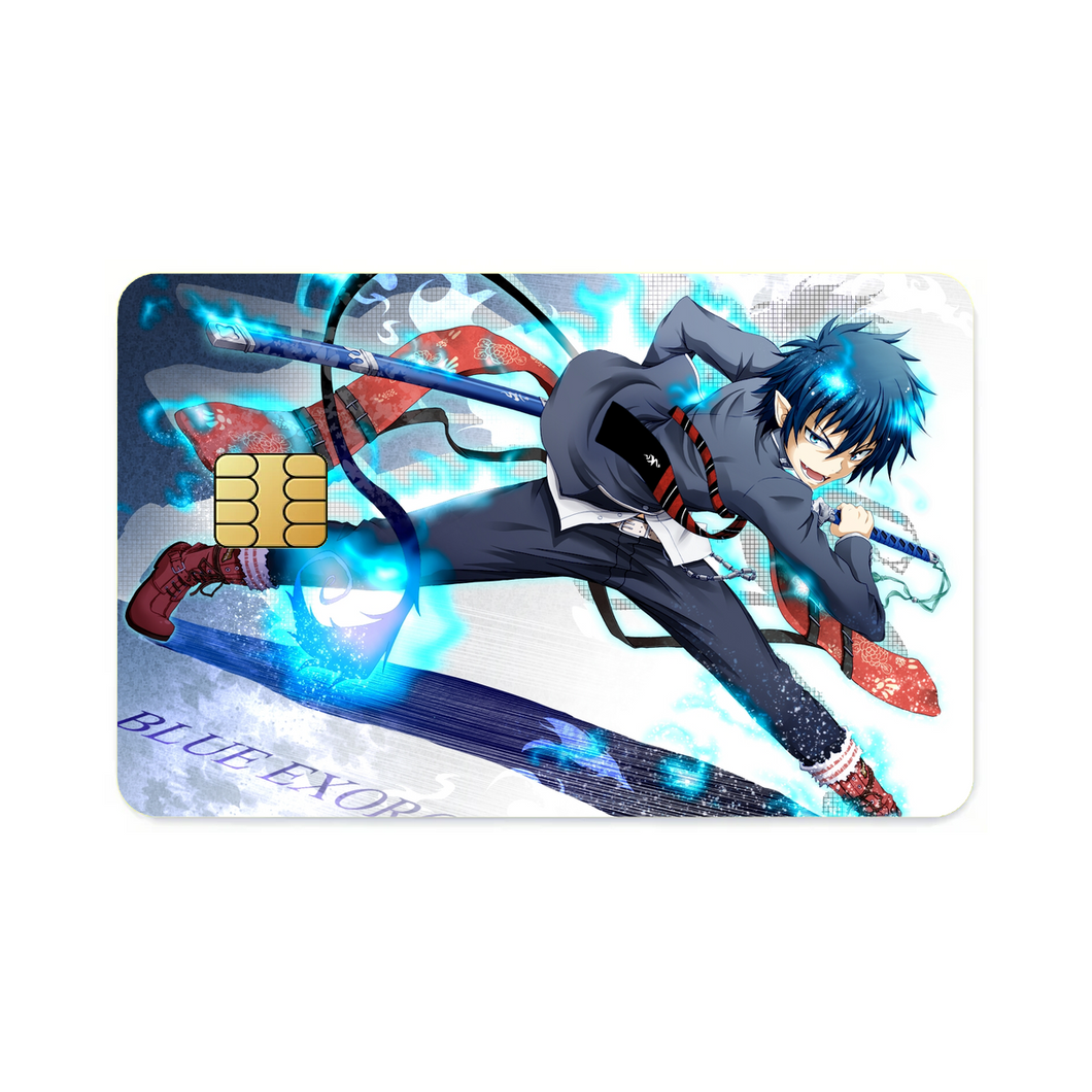 Anime Blue Exorcistr Credit Card Skins (4-in-1 Pack)