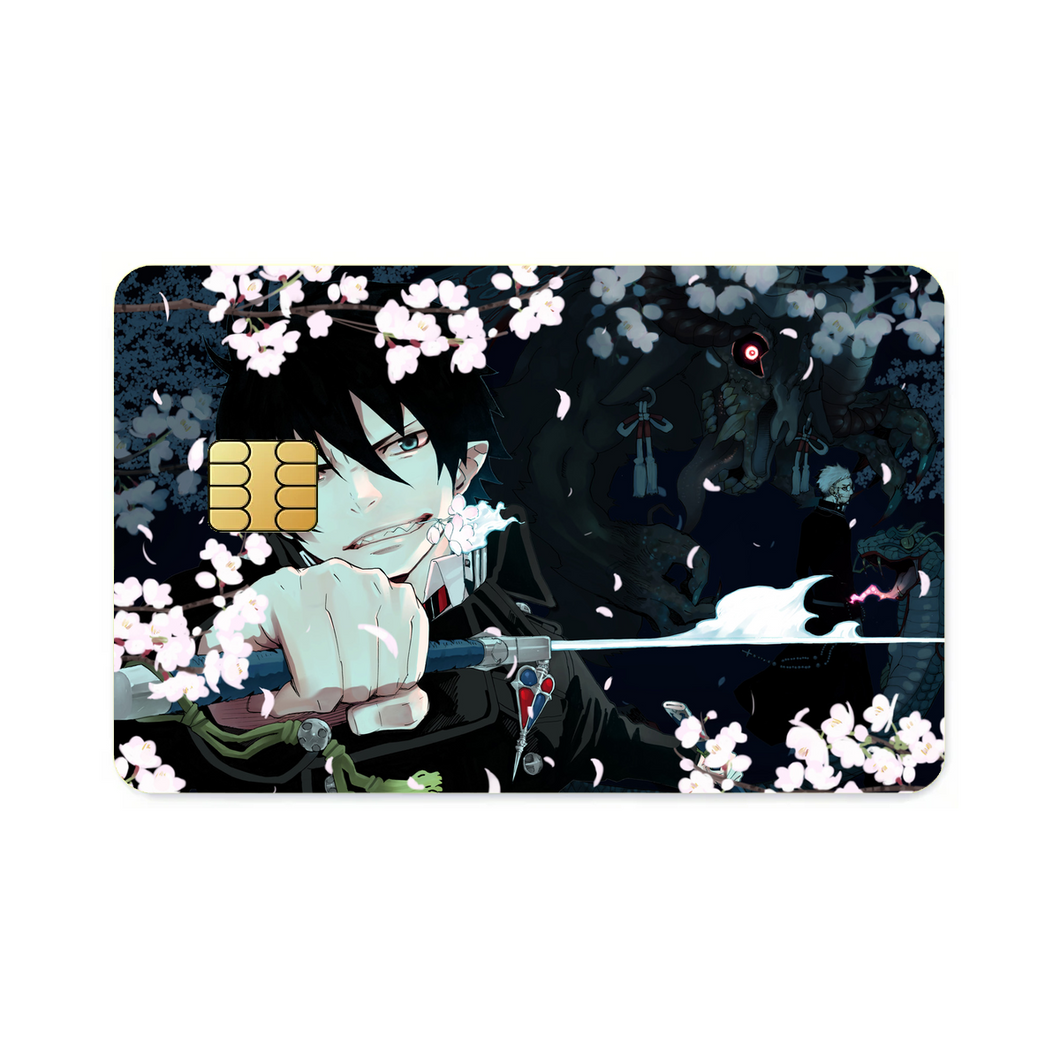 Anime Blue Exorcistr Credit Card Skins (4-in-1 Pack)