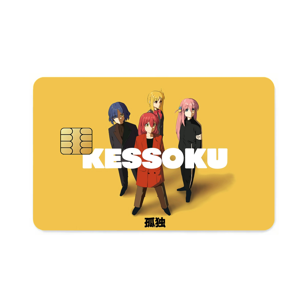 Anime Bocchi the Rock Credit Card Skins (4-in-1 Pack)