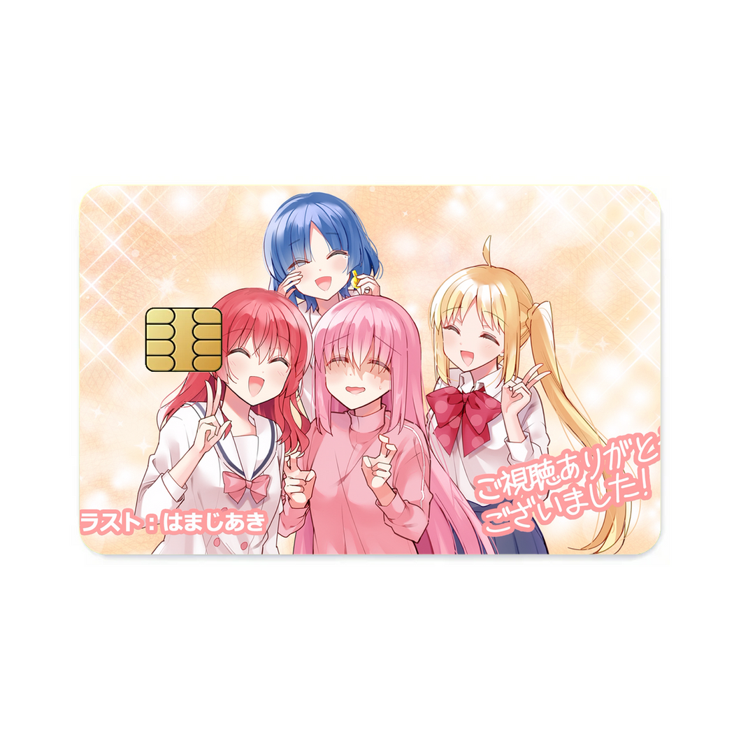 Anime Bocchi the Rock  Credit Card Skins (4-in-1 Pack)