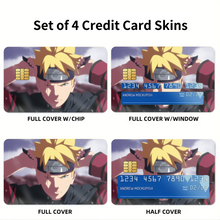 Load image into Gallery viewer, Anime Boruto Credit Card Skins (4-in-1 Pack)
