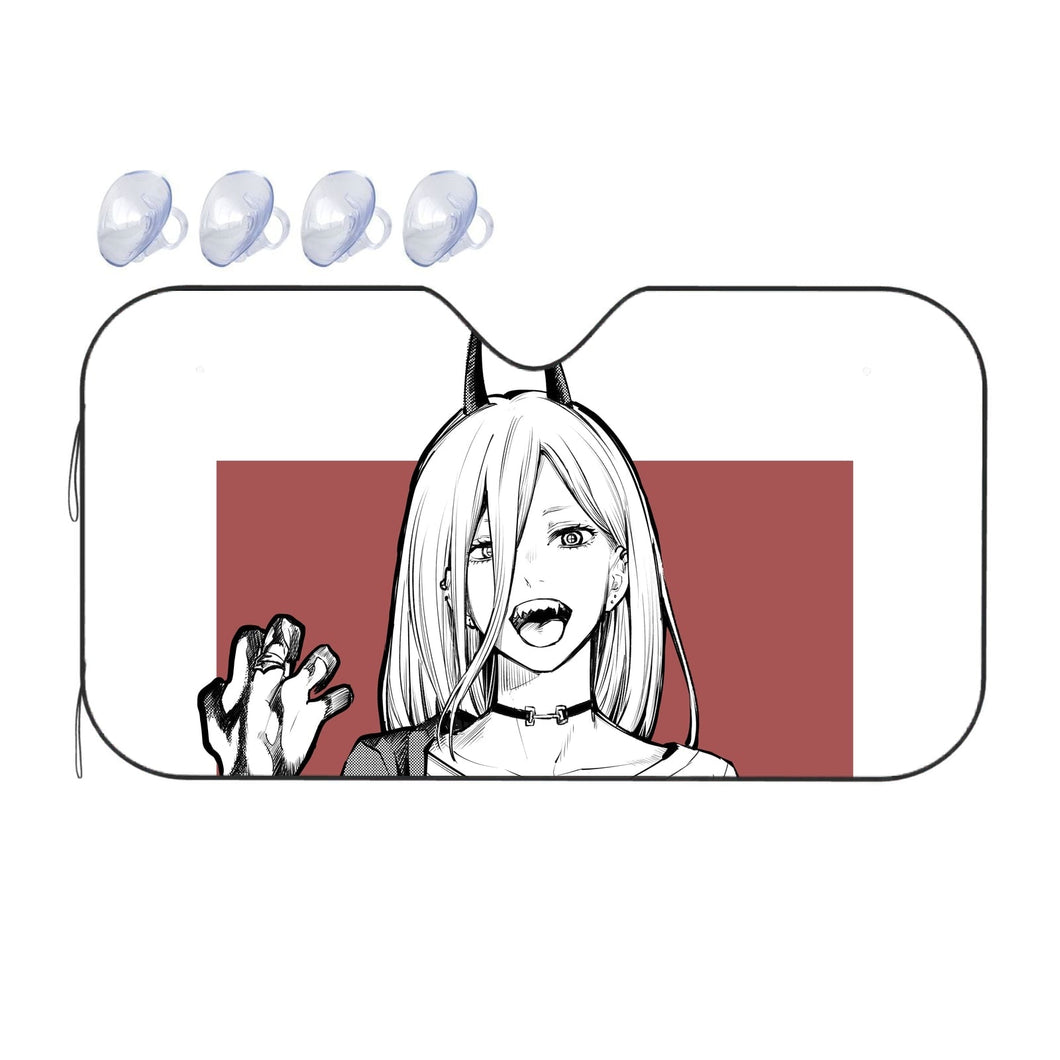Anime Chainsaw Man  Car Sunshade