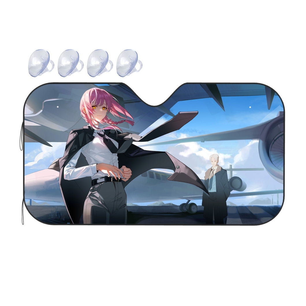 Anime Chainsaw Man  Car Sunshade