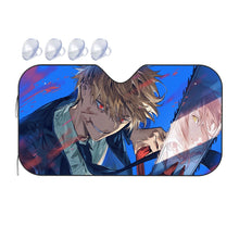 Load image into Gallery viewer, Anime Chainsaw Man  Car Sunshade
