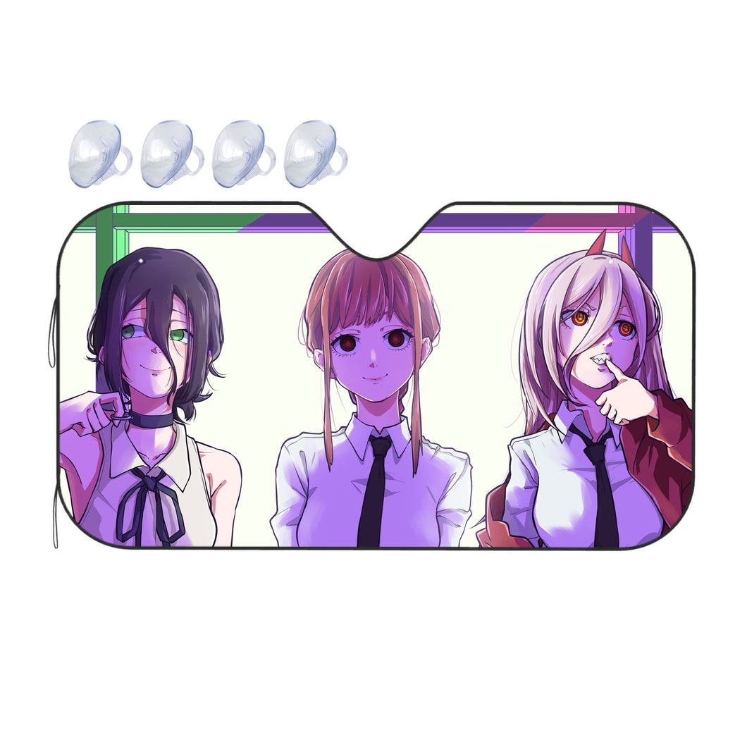 Anime Chainsaw Man  Car Sunshade