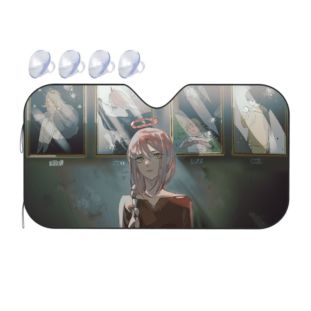 Anime Chainsaw Man  Car Sunshade
