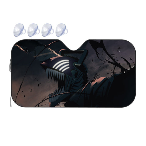 Chainsaw Man Car Sunshades