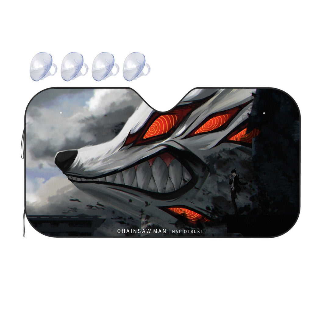 Anime Chainsaw Man  Car Sunshade