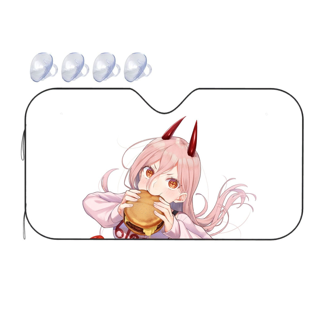 Anime Chainsaw Man  Car Sunshade