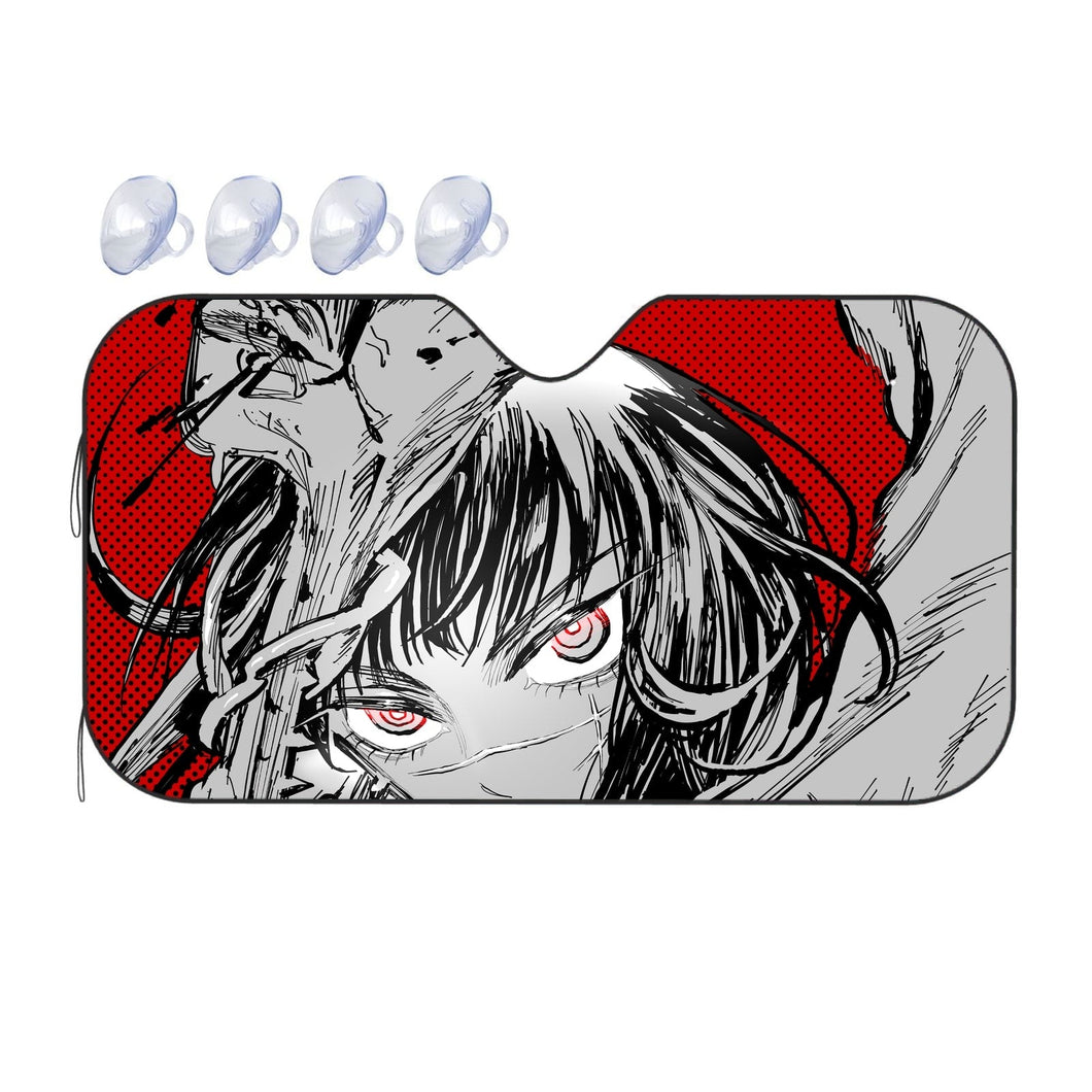 Anime Chainsaw Man  Car Sunshade