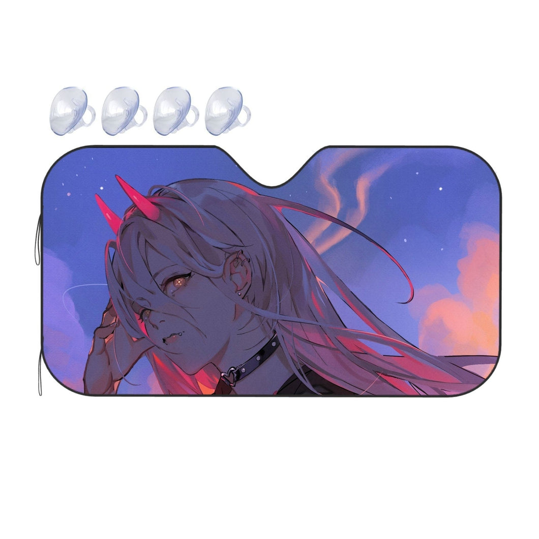 Anime Chainsaw Man  Car Sunshade