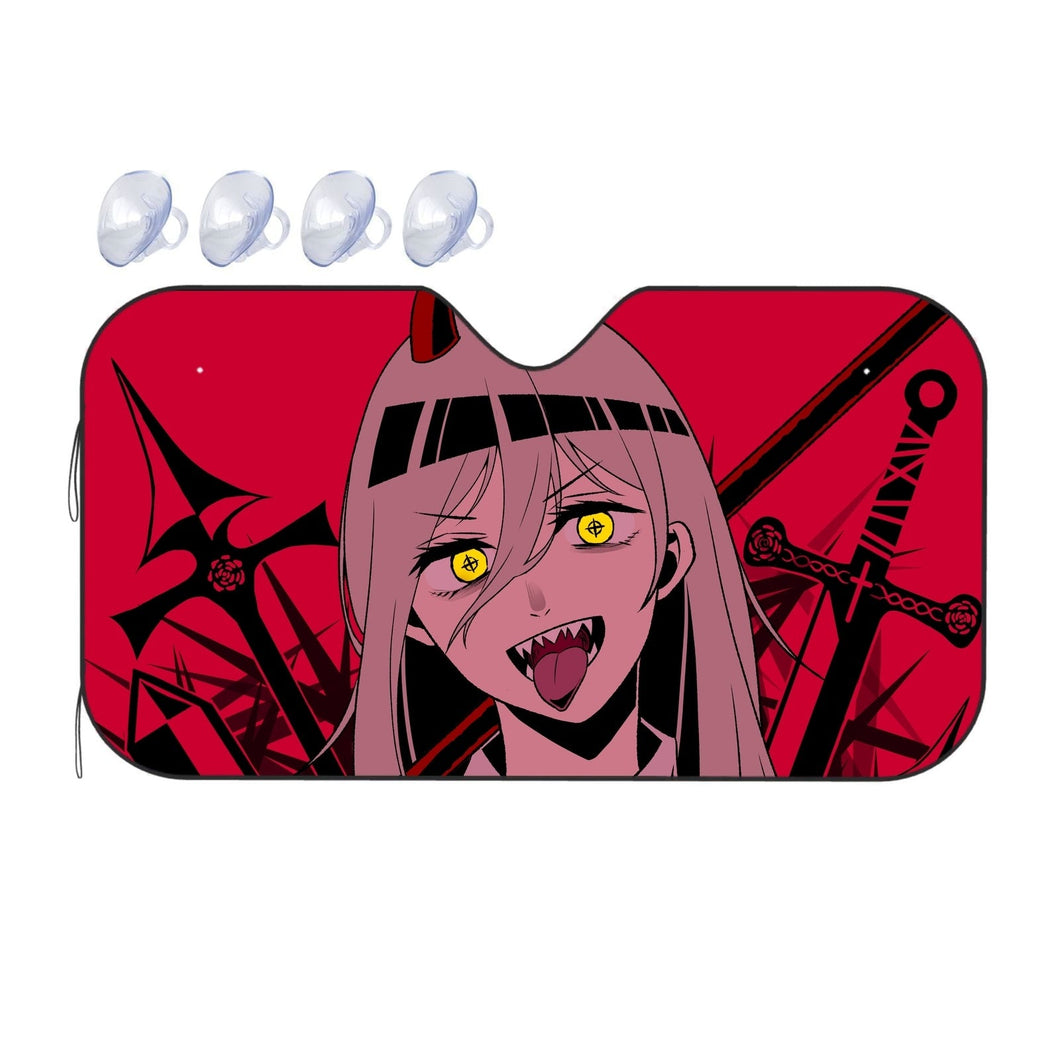 Anime Chainsaw Man  Car Sunshade