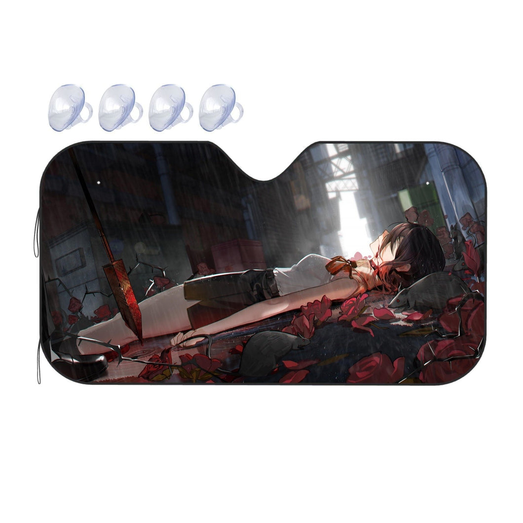 Anime Chainsaw Man  Car Sunshade