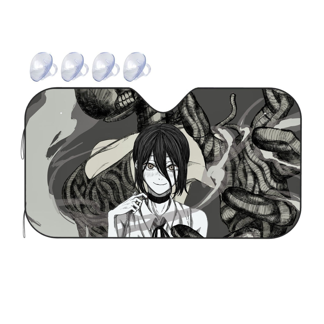 Anime Chainsaw Man  Car Sunshade