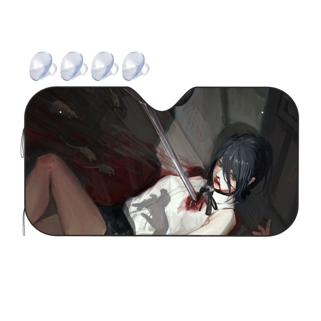 Anime Chainsaw Man  Car Sunshade