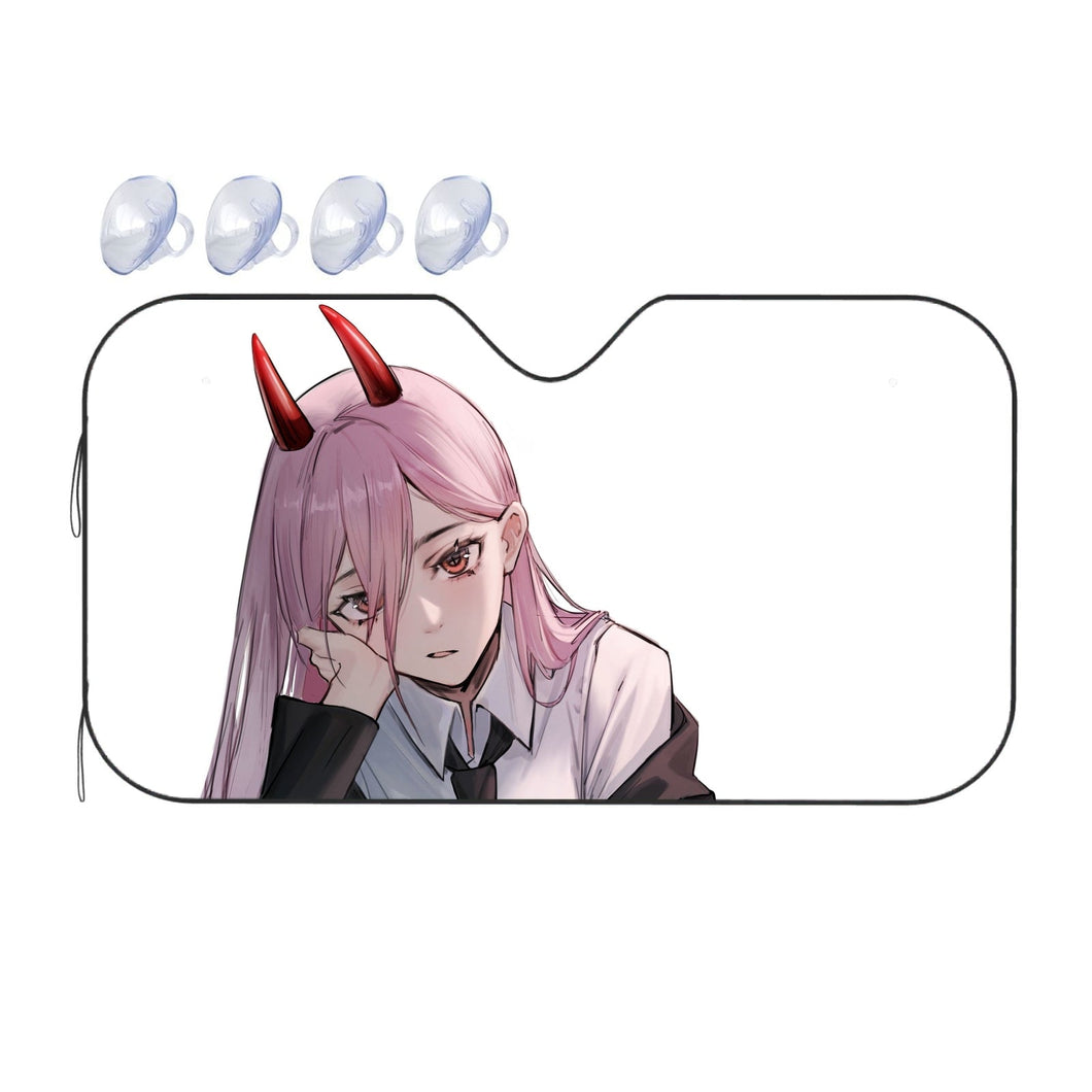 Anime Chainsaw Man  Car Sunshade