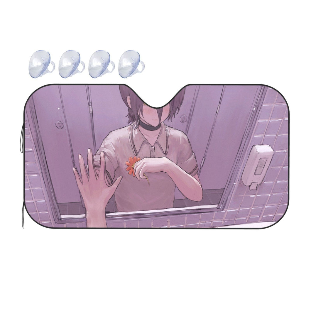 Anime Chainsaw Man  Car Sunshade